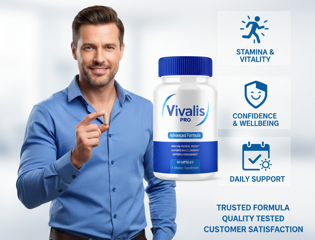 Person reading a product leaflet beside a glass of water