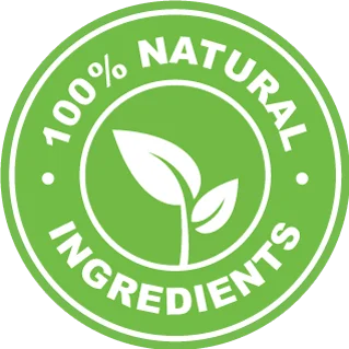 100% natural ingredients badge